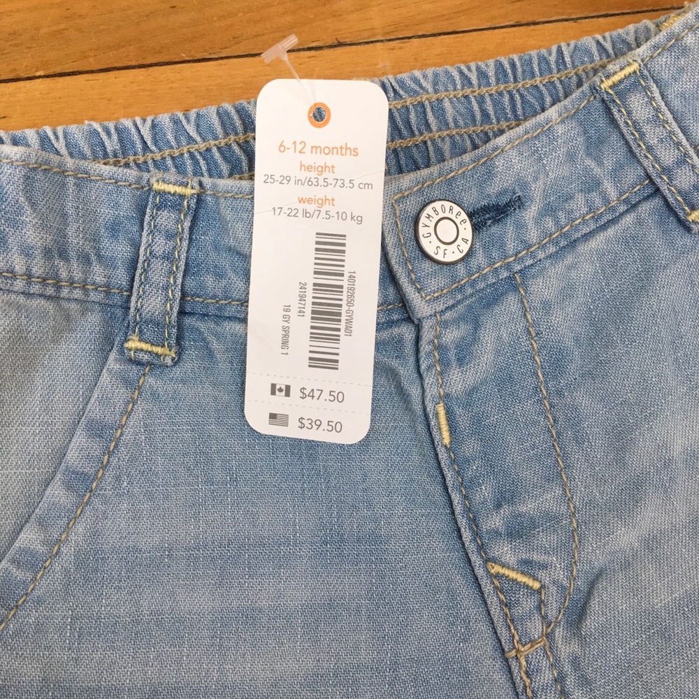 NWT Gymboree Girls Denim Capri Pants - Picture 3 of 3